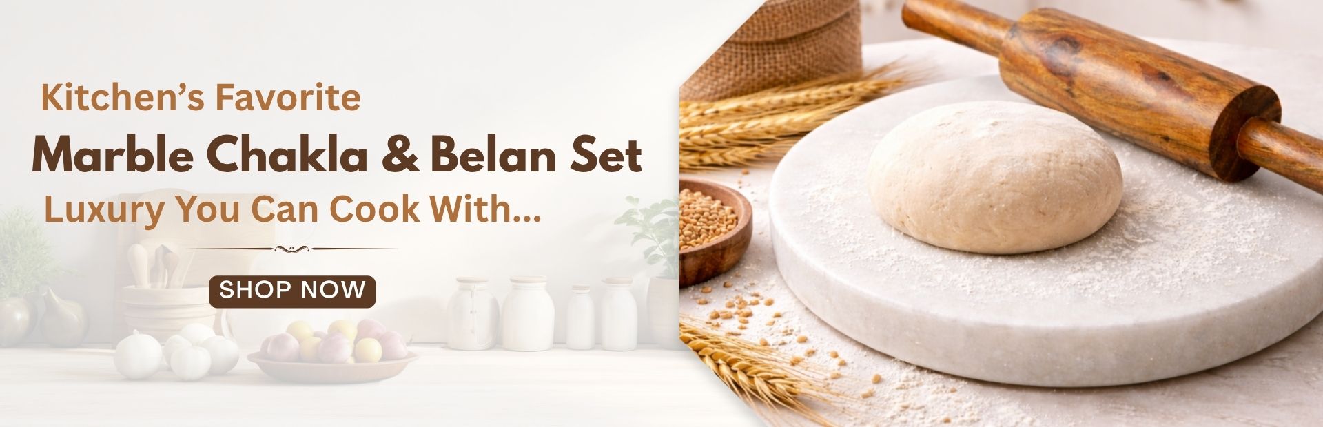 Marble Chakla Belan Set