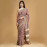 BPS20 Brown Hand Block Print Saree