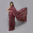 Maroon Corn Block Printed Saree
