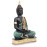 Black and Green Handpainted Buddha Statue for Home Decor