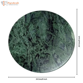 9 Inch Green Marble Chakla Belan Set
