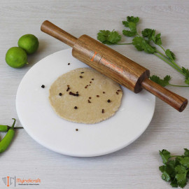 9 Inch White Marble Chakla Belan Set