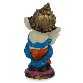 Colorful Lord Ganesha Idol Standing Playing Flute