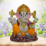Handpainted Lord Ganesha Idol for Home Decor, Office and Temple