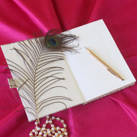 Little Princess Purplet Block Printed Fabric Journal Diary