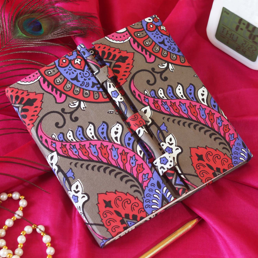 Square Handmade Journal Diary - Abstract Design