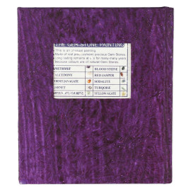 Lady in Garden Purple Unique Handpainted Journal Diary