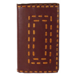 Leather Stitched with Pouch Small Journal Diary