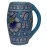 Jaipur Blue Pottery Beer Mug - Flower and Leaf Pattern