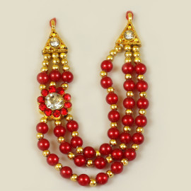 M18 Laddu Gopal Mala Set in Single Colour Pearl and Big Diamond - Pack of 6