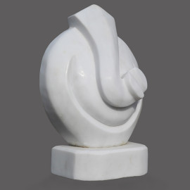 Ganesh Ji Figure Italian Spider White Marble Modern Art