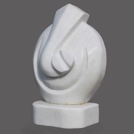 Ganesh Ji Figure Italian Spider White Marble Modern Art