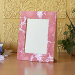 Magenta Color Printed Handmade Photo Frames 