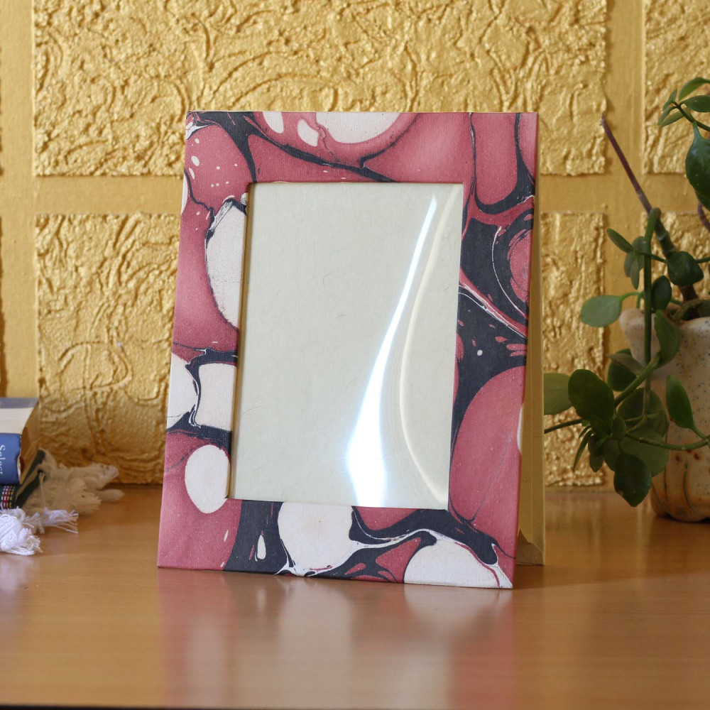 Purple and Black Splash Handmade Photo Frames