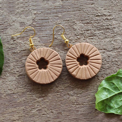 Sunrays Terracotta Earrings
